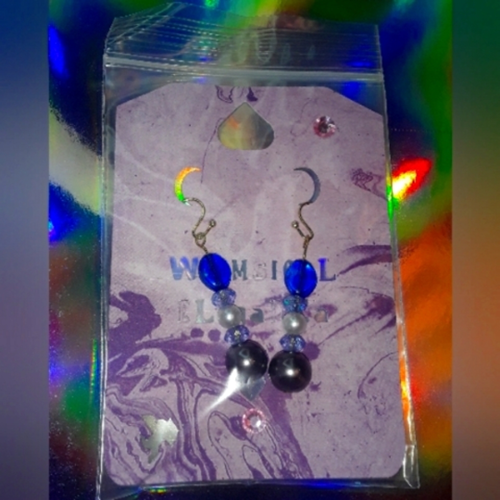 Blue Drop Earrings